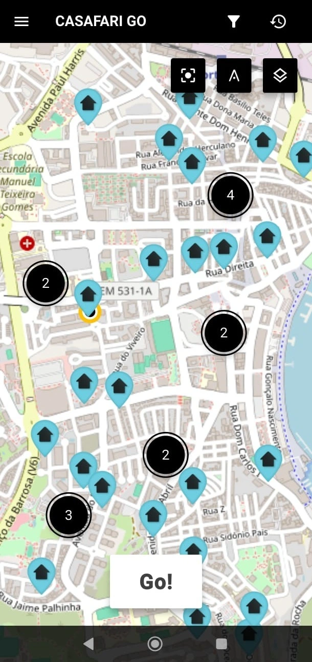 Interfaccia dell’app mobile CASAFARI CRM
