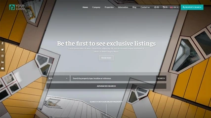 Anteprima di un template configurabile per siti web CASAFARI CRM 03